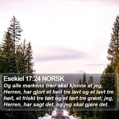 Esekiel 17:24 NORSK Bible Verse Image