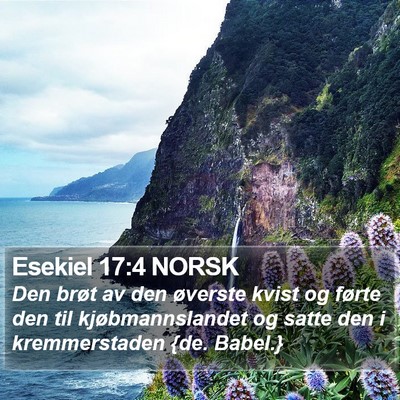 Esekiel 17:4 NORSK Bible Verse Image