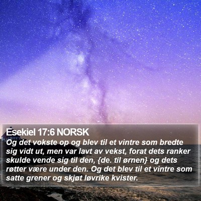 Esekiel 17:6 NORSK Bible Verse Image