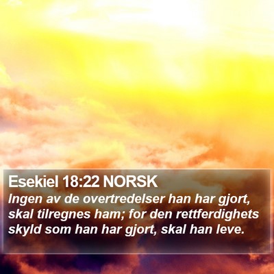 Esekiel 18:22 NORSK Bible Verse Image