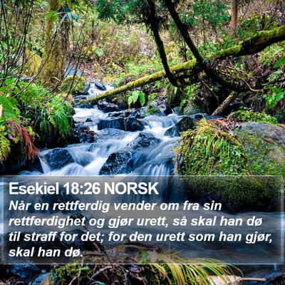 Esekiel 18:26 NORSK Bible Verse Image