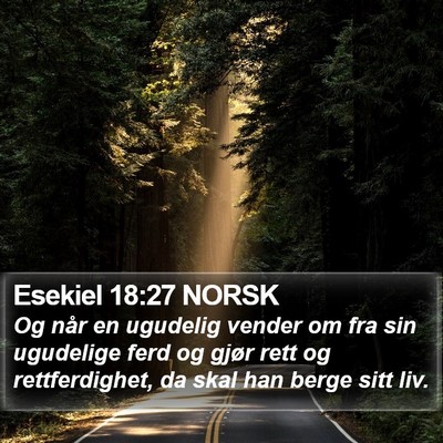 Esekiel 18:27 NORSK Bible Verse Image