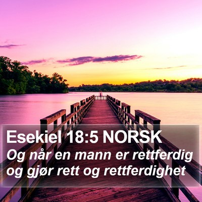 Esekiel 18:5 NORSK Bible Verse Image