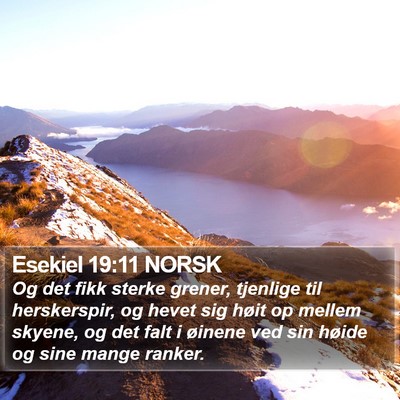 Esekiel 19:11 NORSK Bible Verse Image