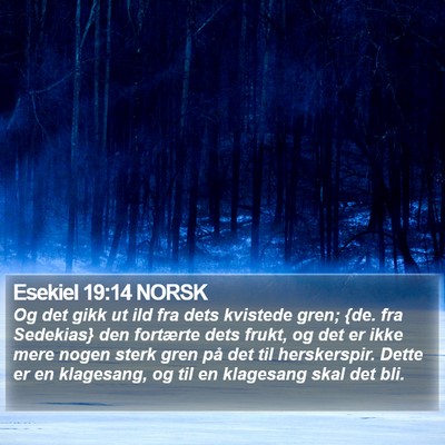 Esekiel 19:14 NORSK Bible Verse Image