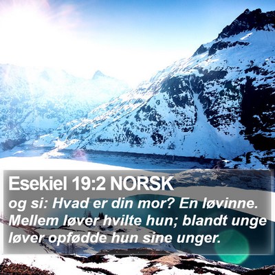 Esekiel 19:2 NORSK Bible Verse Image