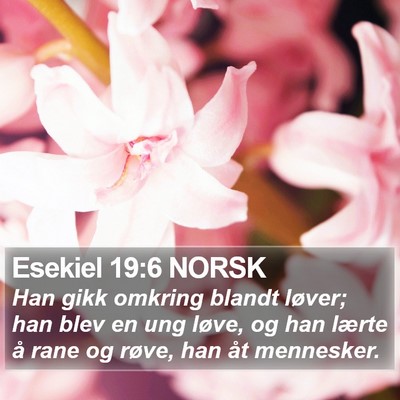 Esekiel 19:6 NORSK Bible Verse Image