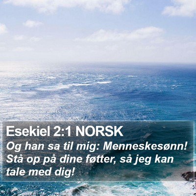 Esekiel 2:1 NORSK Bible Verse Image