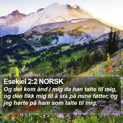 Esekiel 2:2 NORSK Bible Verse Image