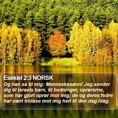 Esekiel 2:3 NORSK Bible Verse Image