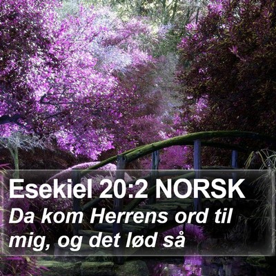 Esekiel 20:2 NORSK Bible Verse Image