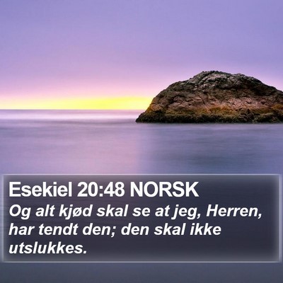 Esekiel 20:48 NORSK Bible Verse Image