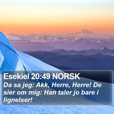 Esekiel 20:49 NORSK Bible Verse Image
