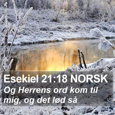 Esekiel 21:18 NORSK Bible Verse Image