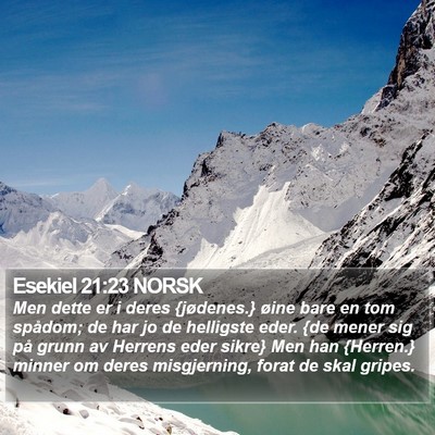 Esekiel 21:23 NORSK Bible Verse Image