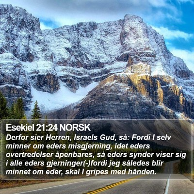 Esekiel 21:24 NORSK Bible Verse Image