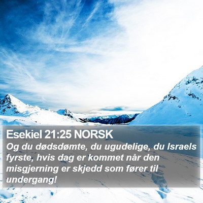 Esekiel 21:25 NORSK Bible Verse Image