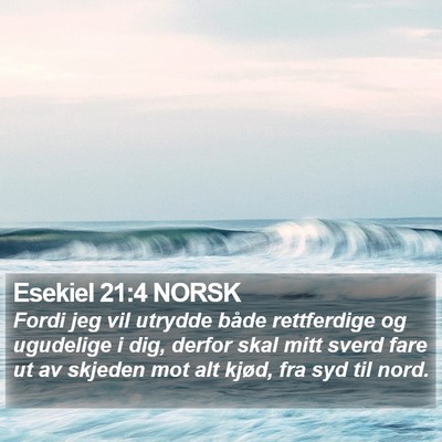 Esekiel 21:4 NORSK Bible Verse Image