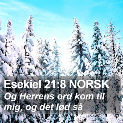 Esekiel 21:8 NORSK Bible Verse Image