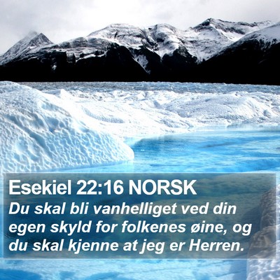 Esekiel 22:16 NORSK Bible Verse Image