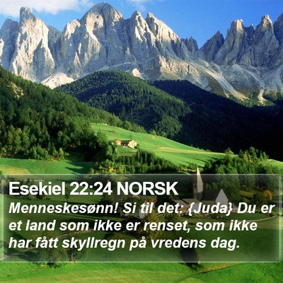 Esekiel 22:24 NORSK Bible Verse Image