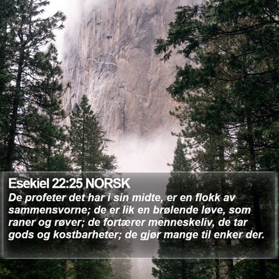 Esekiel 22:25 NORSK Bible Verse Image