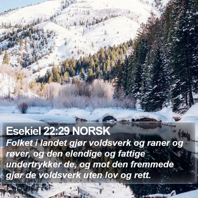 Esekiel 22:29 NORSK Bible Verse Image