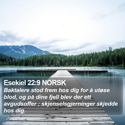 Esekiel 22:9 NORSK Bible Verse Image
