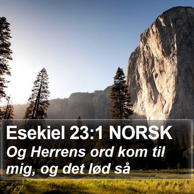 Esekiel 23:1 NORSK Bible Verse Image