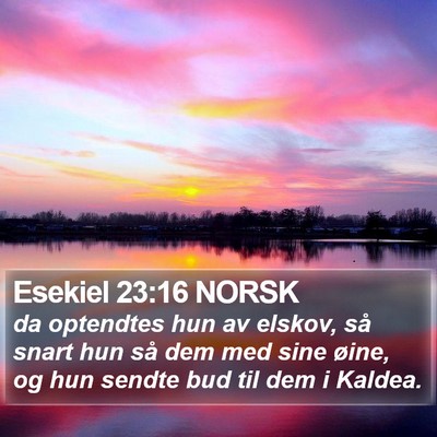 Esekiel 23:16 NORSK Bible Verse Image