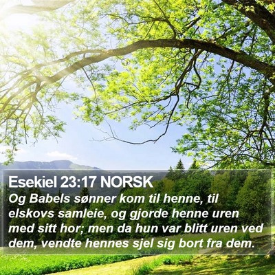 Esekiel 23:17 NORSK Bible Verse Image
