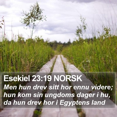 Esekiel 23:19 NORSK Bible Verse Image