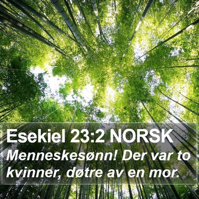 Esekiel 23:2 NORSK Bible Verse Image
