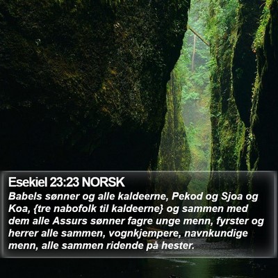 Esekiel 23:23 NORSK Bible Verse Image
