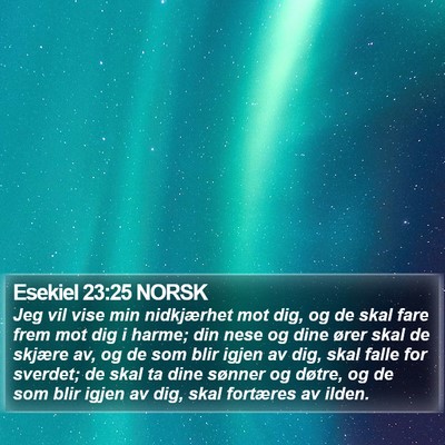 Esekiel 23:25 NORSK Bible Verse Image