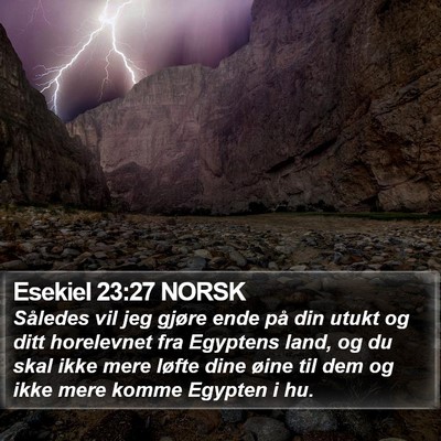 Esekiel 23:27 NORSK Bible Verse Image