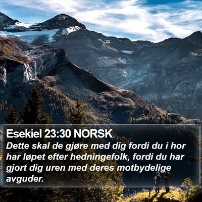 Esekiel 23:30 NORSK Bible Verse Image