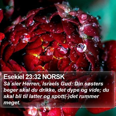 Esekiel 23:32 NORSK Bible Verse Image