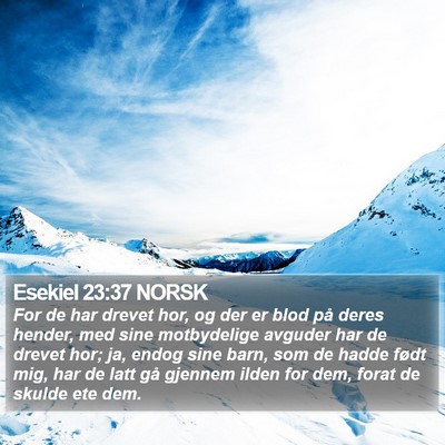 Esekiel 23:37 NORSK Bible Verse Image