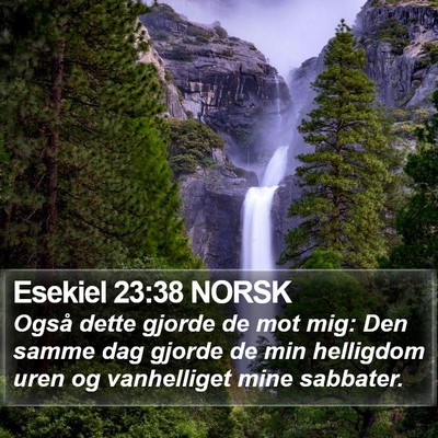 Esekiel 23:38 NORSK Bible Verse Image