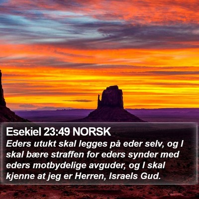 Esekiel 23:49 NORSK Bible Verse Image