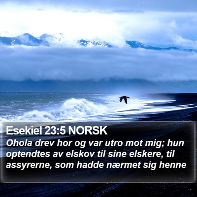 Esekiel 23:5 NORSK Bible Verse Image