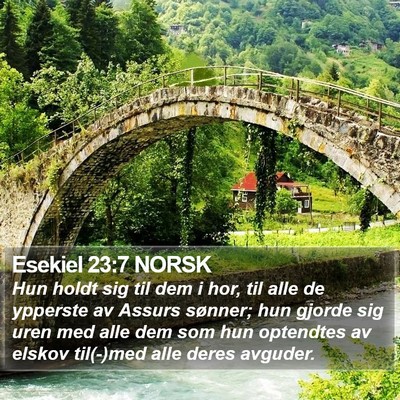 Esekiel 23:7 NORSK Bible Verse Image