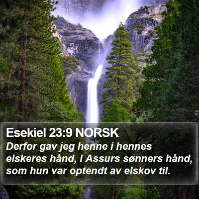 Esekiel 23:9 NORSK Bible Verse Image