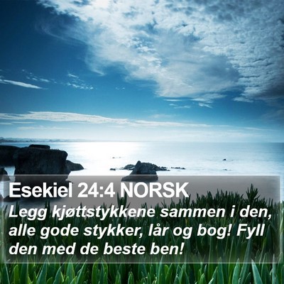 Esekiel 24:4 NORSK Bible Verse Image