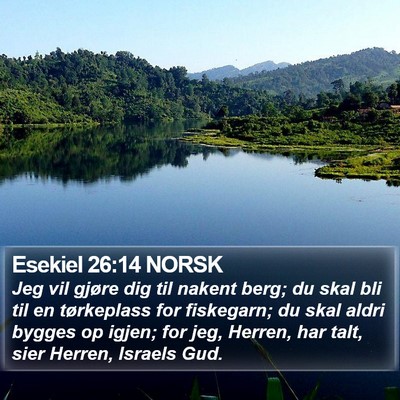 Esekiel 26:14 NORSK Bible Verse Image