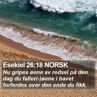 Esekiel 26:18 NORSK Bible Verse Image