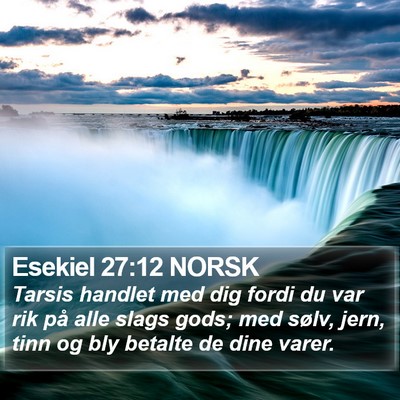Esekiel 27:12 NORSK Bible Verse Image