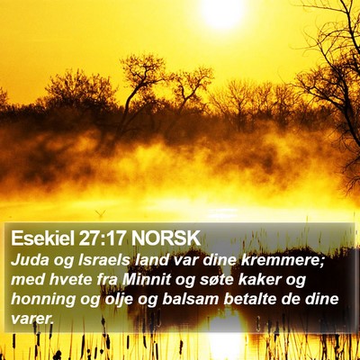 Esekiel 27:17 NORSK Bible Verse Image