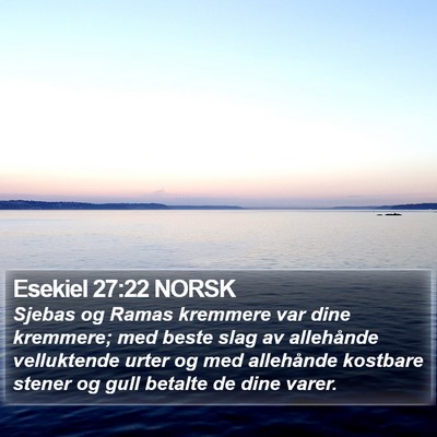 Esekiel 27:22 NORSK Bible Verse Image